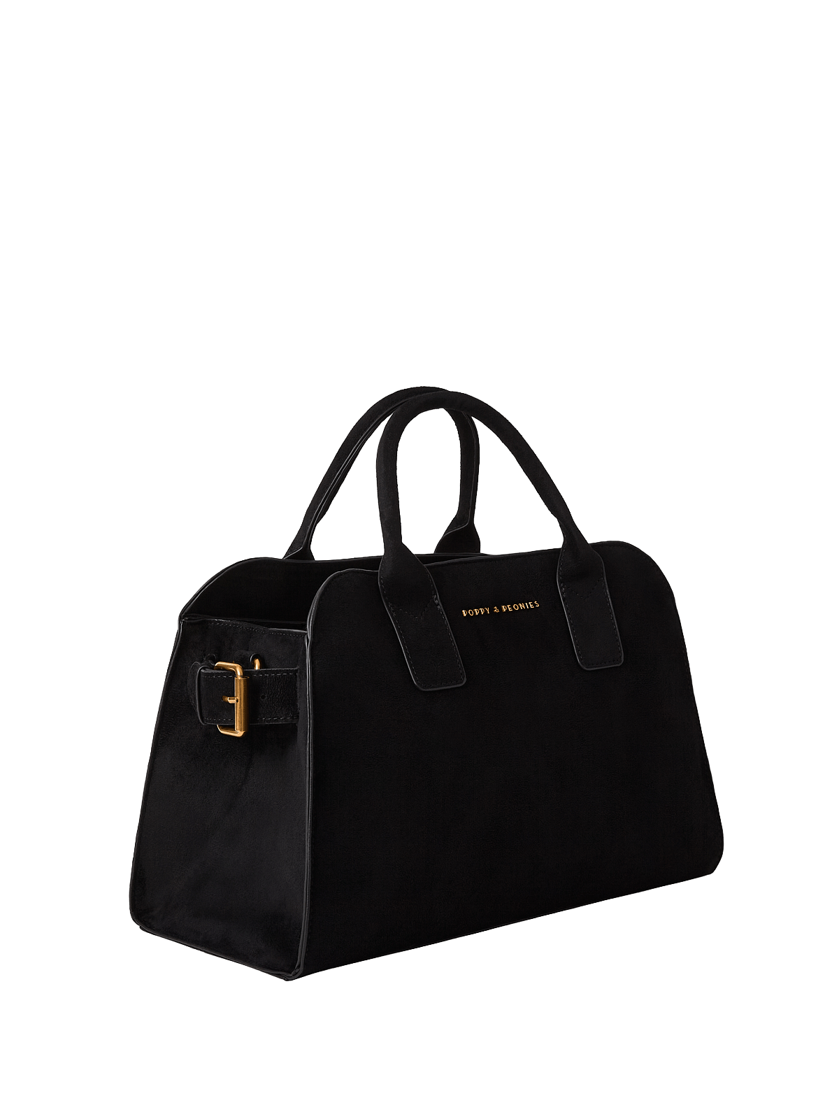 Mini Uptown Tote Black Suede