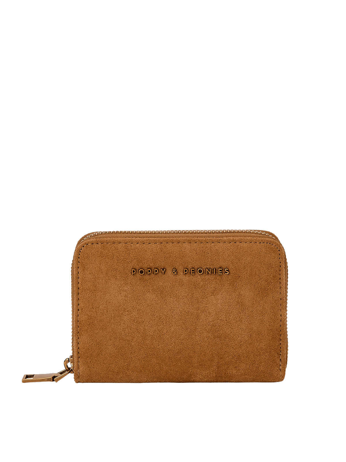 The Grab and Go Wallet Cognac Suede