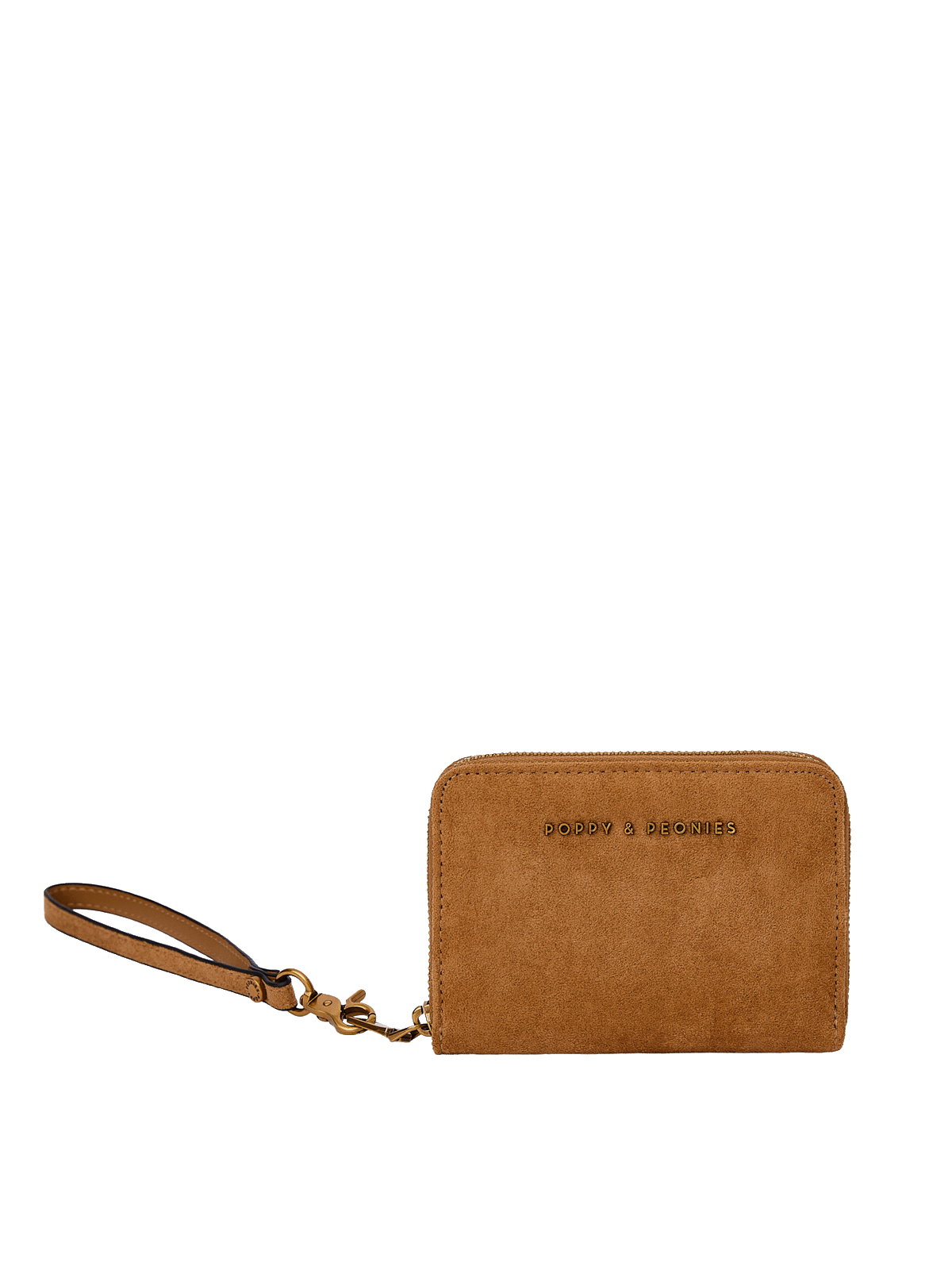 The Grab and Go Wallet Cognac Suede