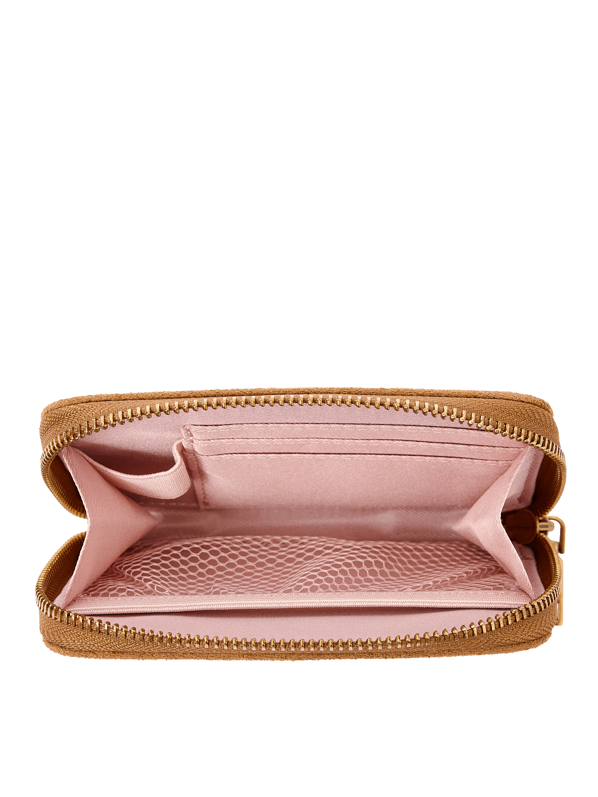 The Grab and Go Wallet Cognac Suede
