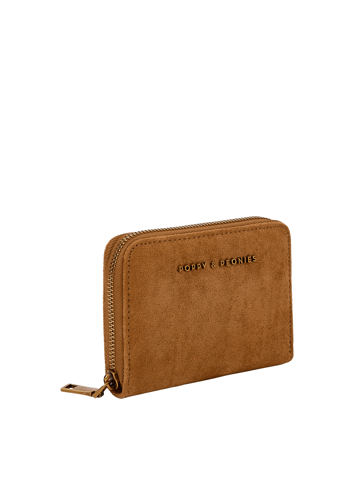 The Grab and Go Wallet Cognac Suede