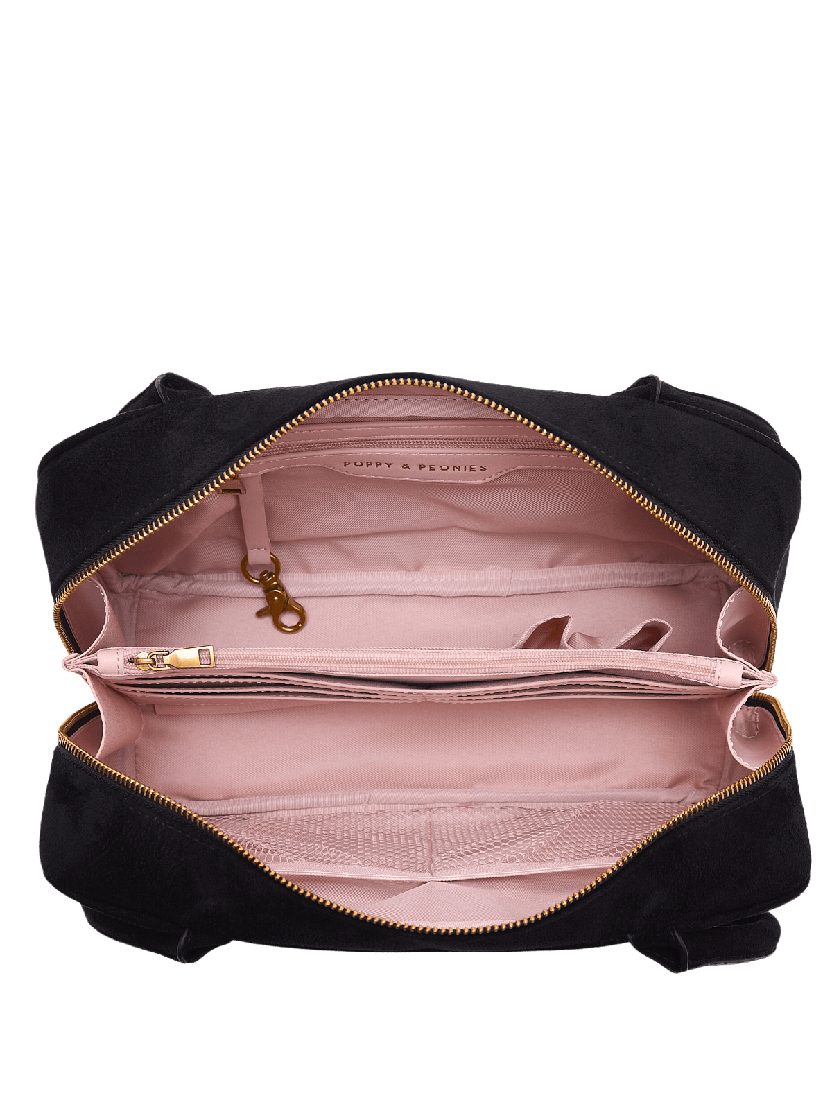The Darling Satchel Black Suede