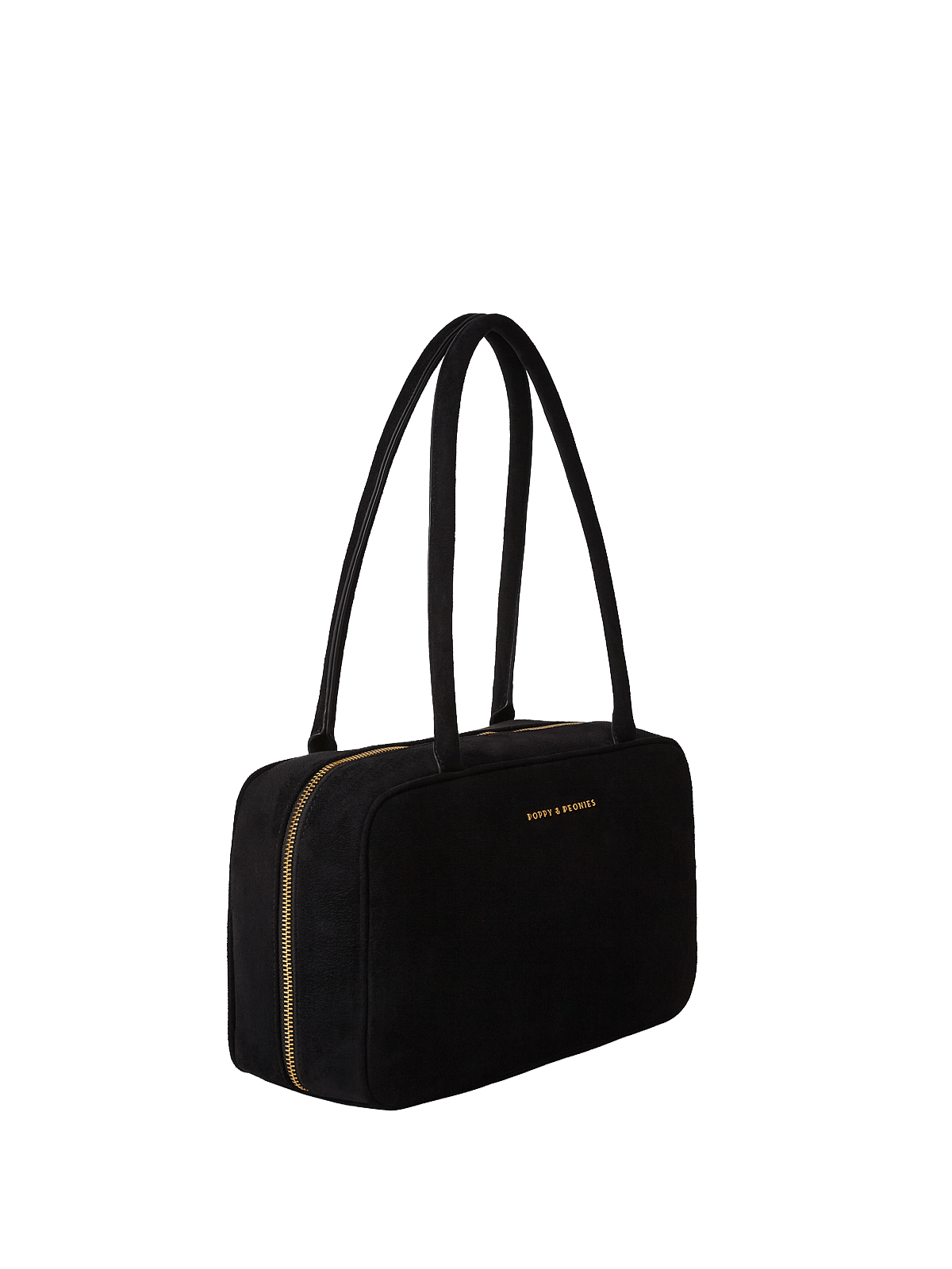 The Darling Satchel Black Suede