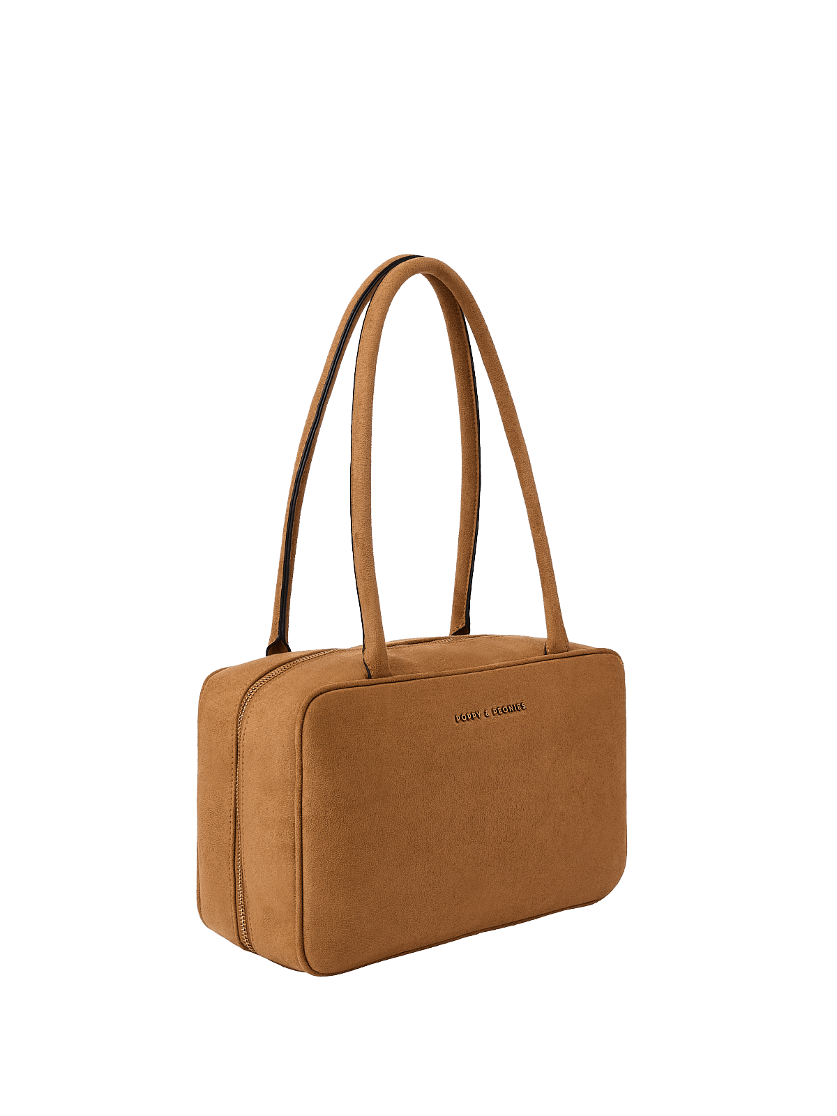 The Darling Satchel Cognac Suede