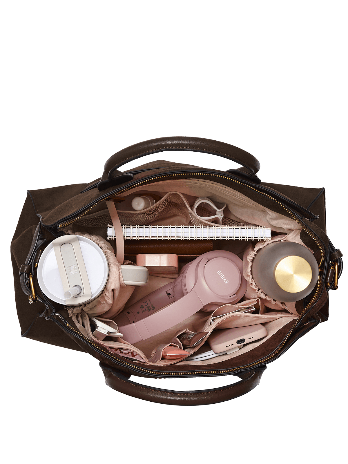 Uptown Tote Espresso Suede