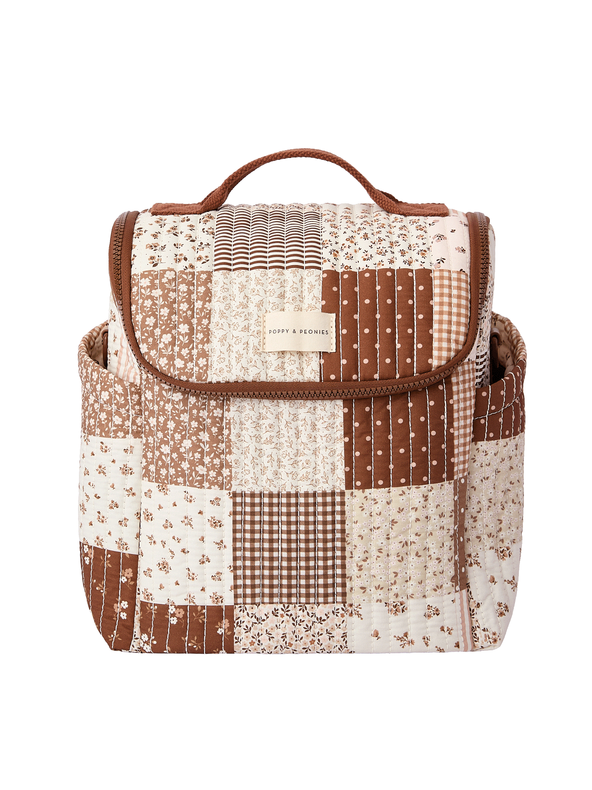 The Lunch Date Brown Patchwork