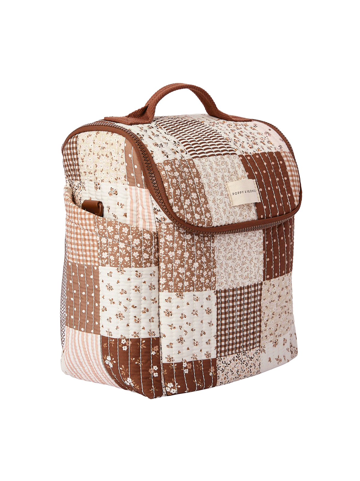 The Lunch Date Brown Patchwork