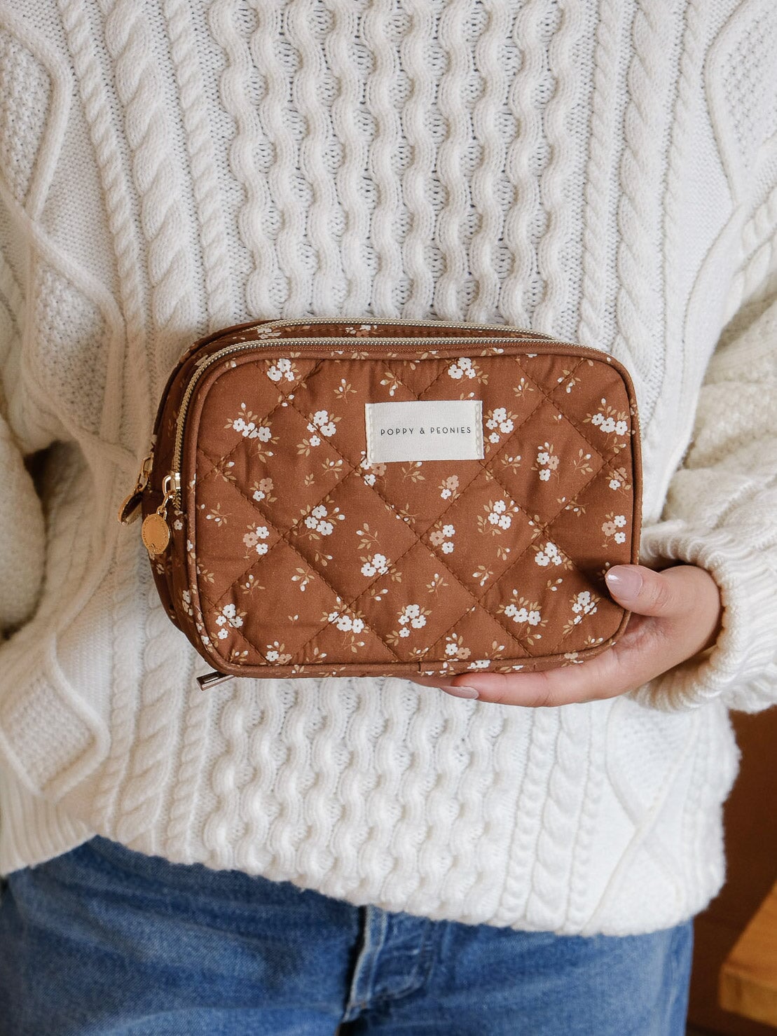 Pretty Connected Case Brown Floral